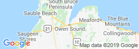 Owen Sound map